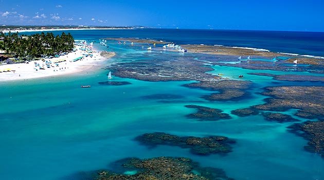 Panorâmica da praia de Porto de Galinhas