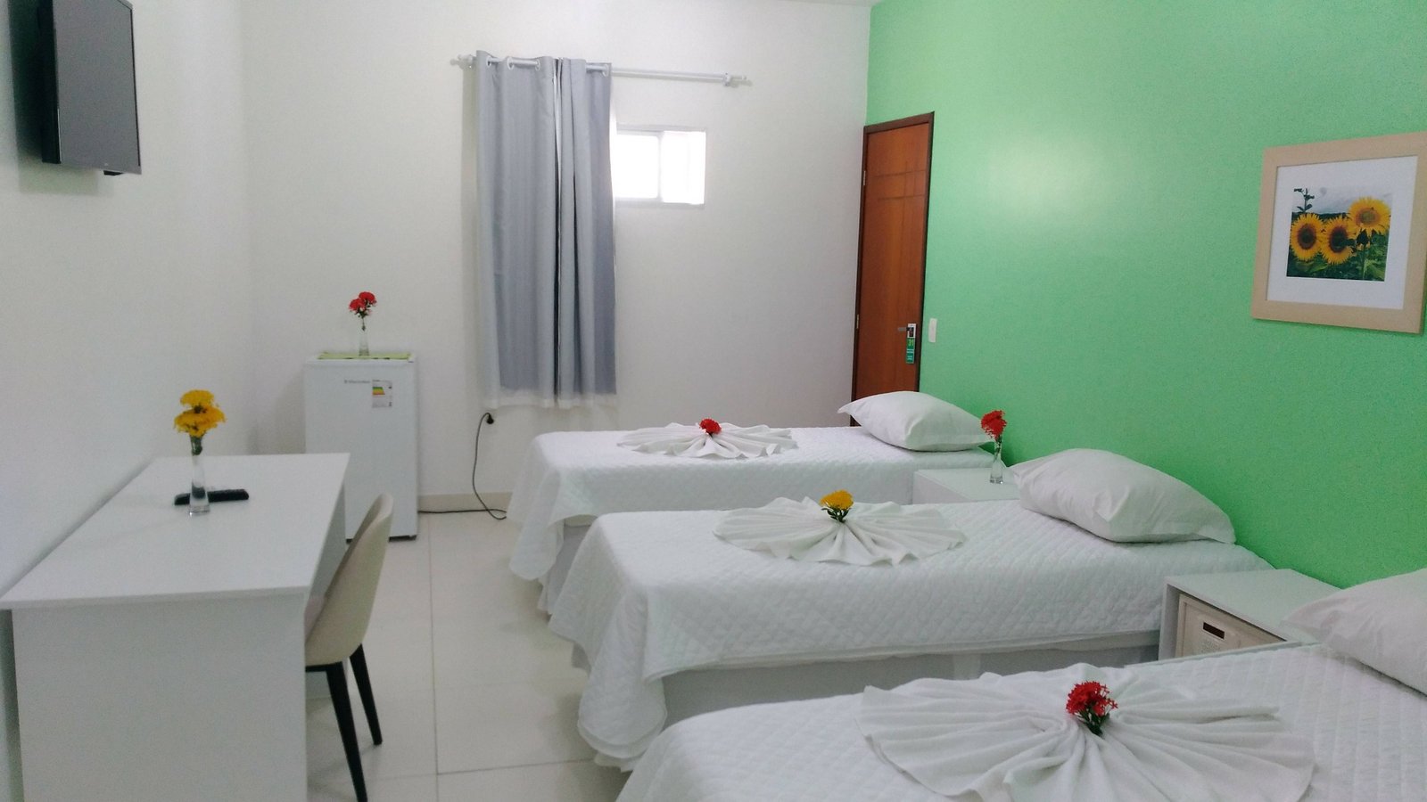 Quarto de casal confortável